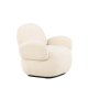 VENTURE DESIGN Sevilla lenestol, med armlener - beige chenille stoff og plast