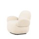 VENTURE DESIGN Sevilla lenestol, med armlener - beige chenille stoff og plast