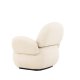VENTURE DESIGN Sevilla lenestol, med armlener - beige chenille stoff og plast