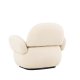 VENTURE DESIGN Sevilla lenestol, med armlener - beige chenille stoff og plast