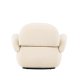 VENTURE DESIGN Sevilla lenestol, med armlener - beige chenille stoff og plast