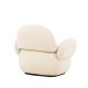 VENTURE DESIGN Sevilla lenestol, med armlener - beige chenille stoff og plast