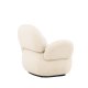 VENTURE DESIGN Sevilla lenestol, med armlener - beige chenille stoff og plast