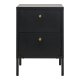 HOUSE NORDIC Dalby kommode, med 2 skuffer - svart stl (40x40)
