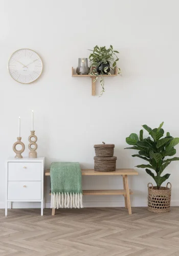 HOUSE NORDIC Dalby kommode, med 2 skuffer - hvit stl (40x40)