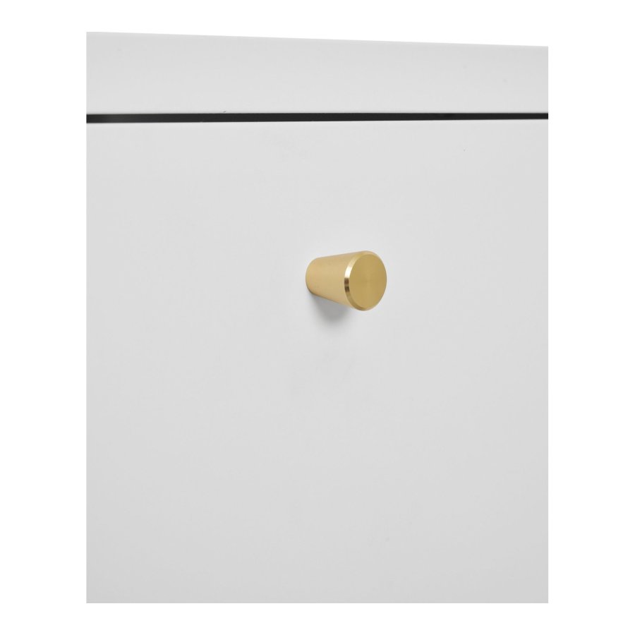 HOUSE NORDIC Dalby kommode, med 2 skuffer - hvit stl (40x40)