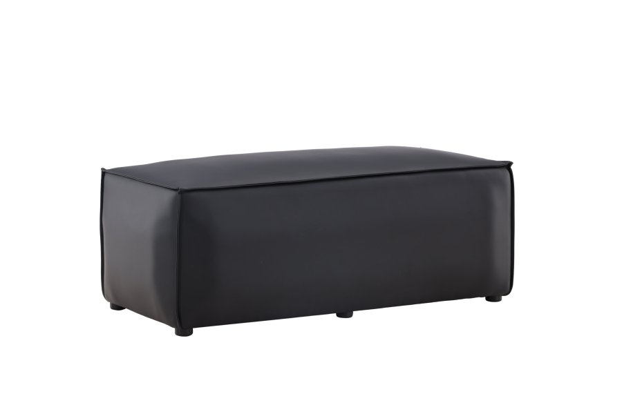 VENTURE DESIGN Palmero Puff Palermo Puff - Matt svart / Sort PU