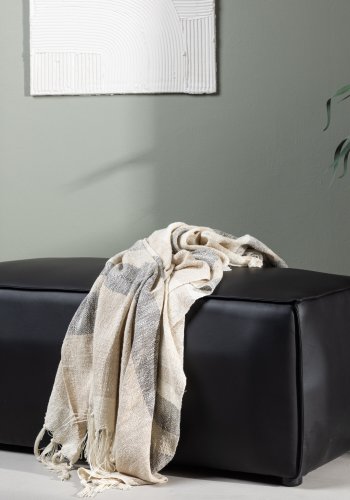 VENTURE DESIGN Palmero Puff Palermo Puff - Matt svart / Sort PU