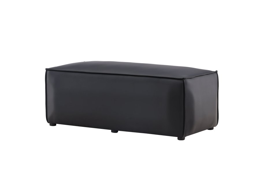VENTURE DESIGN Palmero Puff Palermo Puff - Matt svart / Sort PU