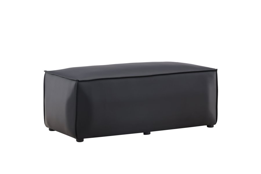 VENTURE DESIGN Palmero Puff Palermo Puff - Matt svart / Sort PU