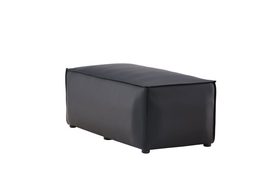 VENTURE DESIGN Palmero Puff Palermo Puff - Matt svart / Sort PU