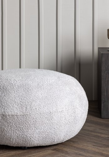 VENTURE DESIGN Bologna puff Bologna puff - lys gr / lys gr teddy