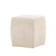 VENTURE DESIGN Neapel puf, kvadratisk - beige bouclstof (40x40)