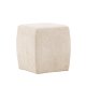 VENTURE DESIGN Neapel puf, kvadratisk - beige bouclstof (40x40)