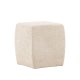 VENTURE DESIGN Neapel puf, kvadratisk - beige bouclstof (40x40)