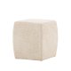 VENTURE DESIGN Neapel puf, kvadratisk - beige bouclstof (40x40)