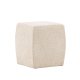 VENTURE DESIGN Neapel puf, kvadratisk - beige bouclstof (40x40)