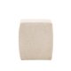 VENTURE DESIGN Neapel puf, kvadratisk - beige bouclstof (40x40)