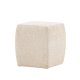 VENTURE DESIGN Neapel puf, kvadratisk - beige bouclstof (40x40)