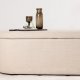 VENTURE DESIGN Potenza puff, med oppbevaring, oval - off-white polyester (130x50)