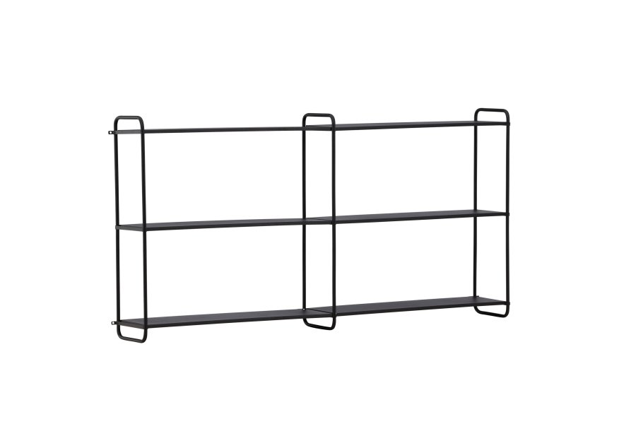 VENTURE DESIGN Lyon vegghylle - svart jern