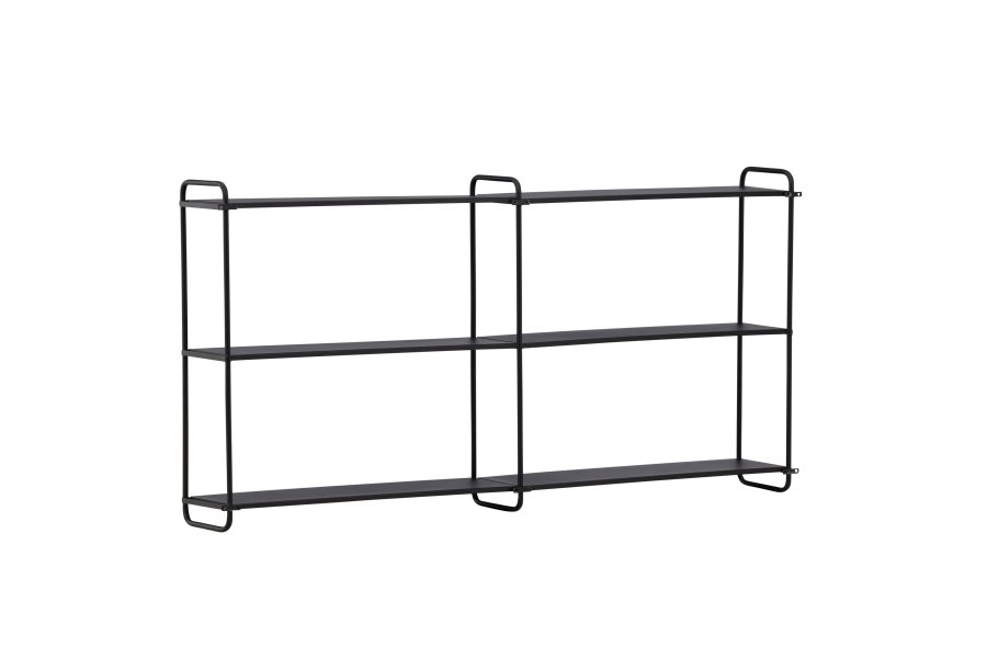 VENTURE DESIGN Lyon vegghylle - svart jern