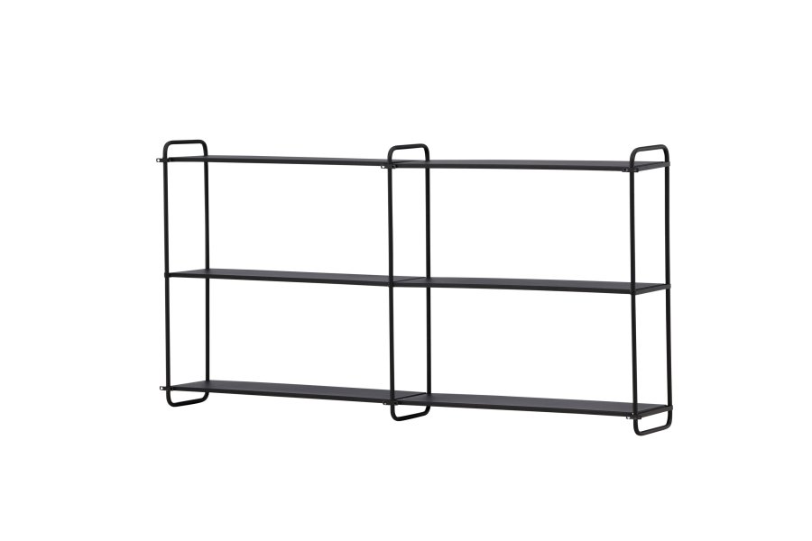 VENTURE DESIGN Lyon vegghylle - svart jern
