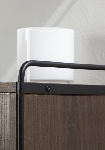 VENTURE DESIGN Paris veggskap, m. 2 skyvedrer - mocca MDF (61x35x67,8cm)