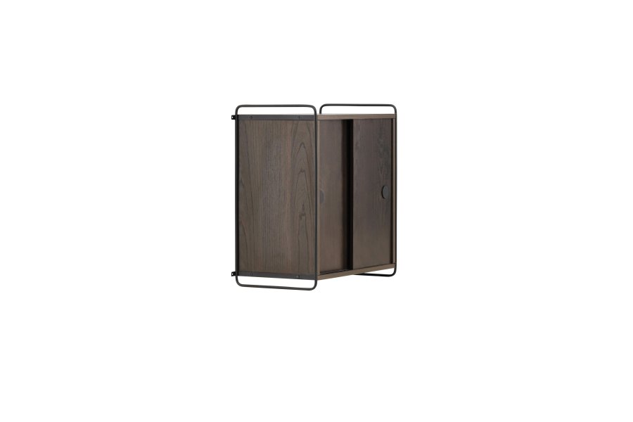 VENTURE DESIGN Paris veggskap, m. 2 skyvedrer - mocca MDF (61x35x67,8cm)