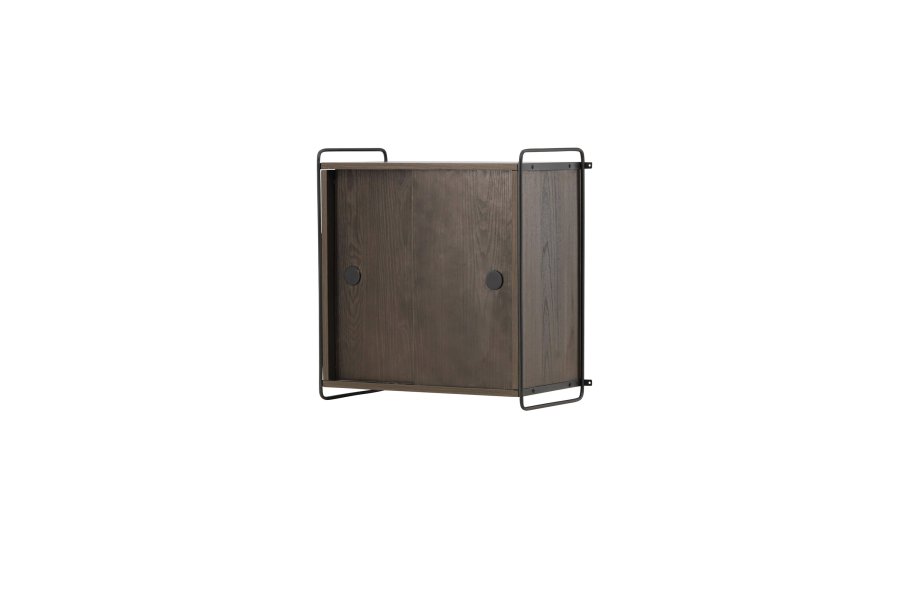 VENTURE DESIGN Paris veggskap, m. 2 skyvedrer - mocca MDF (61x35x67,8cm)