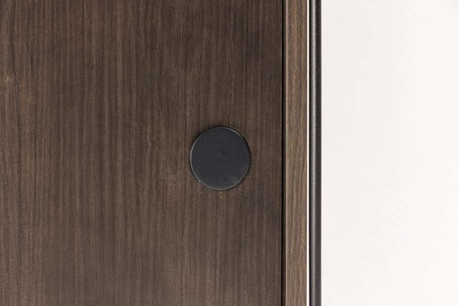 VENTURE DESIGN Paris veggskap, m. 2 skyvedrer - mocca MDF (61x35x67,8cm)