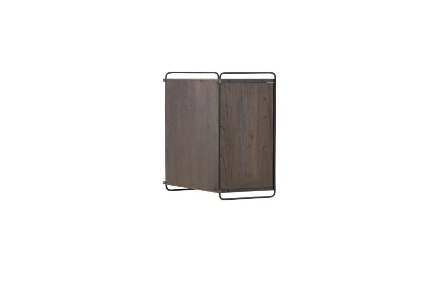 VENTURE DESIGN Paris veggskap, m. 2 skyvedrer - mocca MDF (61x35x67,8cm)