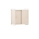 VENTURE DESIGN Paris veggskap, m. 2 skyvedrer - hvitkalket MDF (61x35x67,8cm)