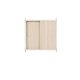 VENTURE DESIGN Paris veggskap, m. 2 skyvedrer - hvitkalket MDF (61x35x67,8cm)