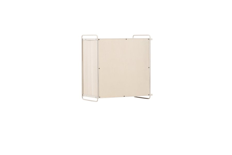 VENTURE DESIGN Paris veggskap, m. 2 skyvedrer - hvitkalket MDF (61x35x67,8cm)