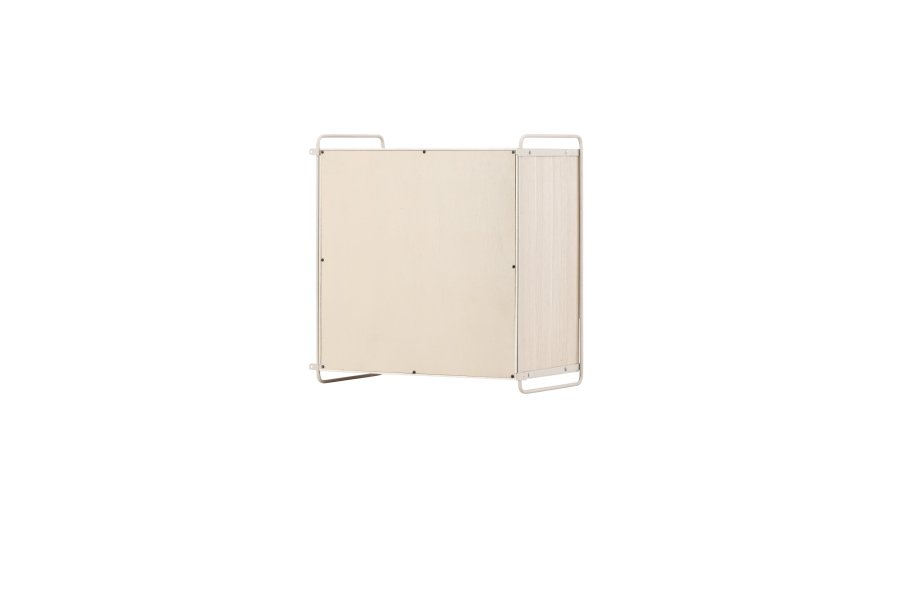 VENTURE DESIGN Paris veggskap, m. 2 skyvedrer - hvitkalket MDF (61x35x67,8cm)