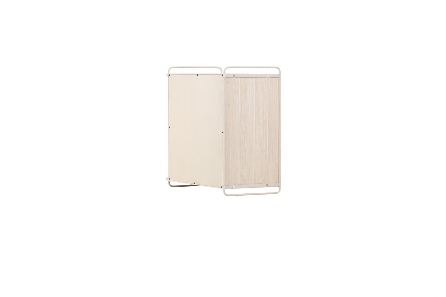 VENTURE DESIGN Paris veggskap, m. 2 skyvedrer - hvitkalket MDF (61x35x67,8cm)