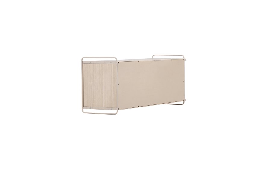 VENTURE DESIGN Paris veggskap, m. 2 skyvedrer - hvitkalket MDF (61x35 (121x35x48cm)