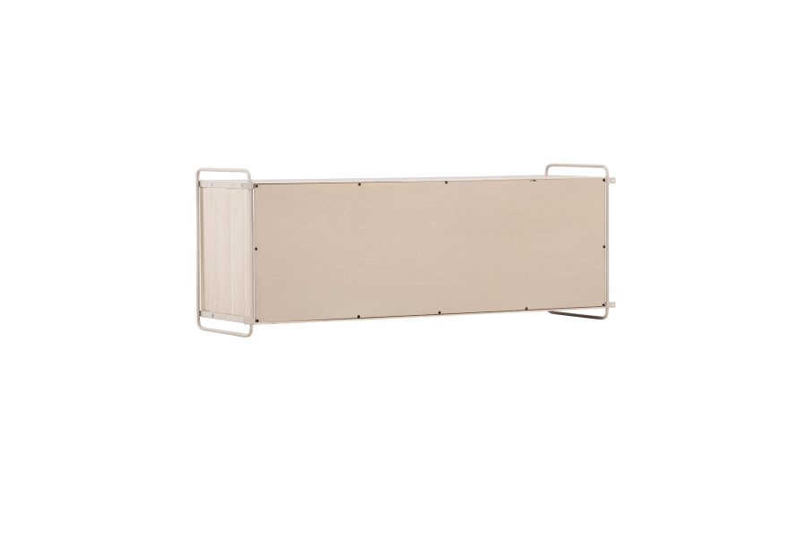 VENTURE DESIGN Paris veggskap, m. 2 skyvedrer - hvitkalket MDF (61x35 (121x35x48cm)