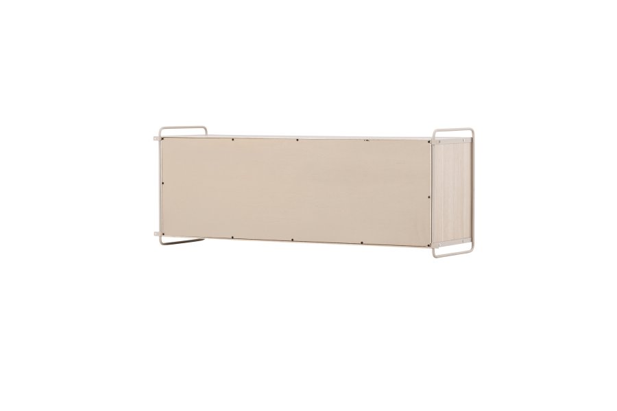 VENTURE DESIGN Paris veggskap, m. 2 skyvedrer - hvitkalket MDF (61x35 (121x35x48cm)