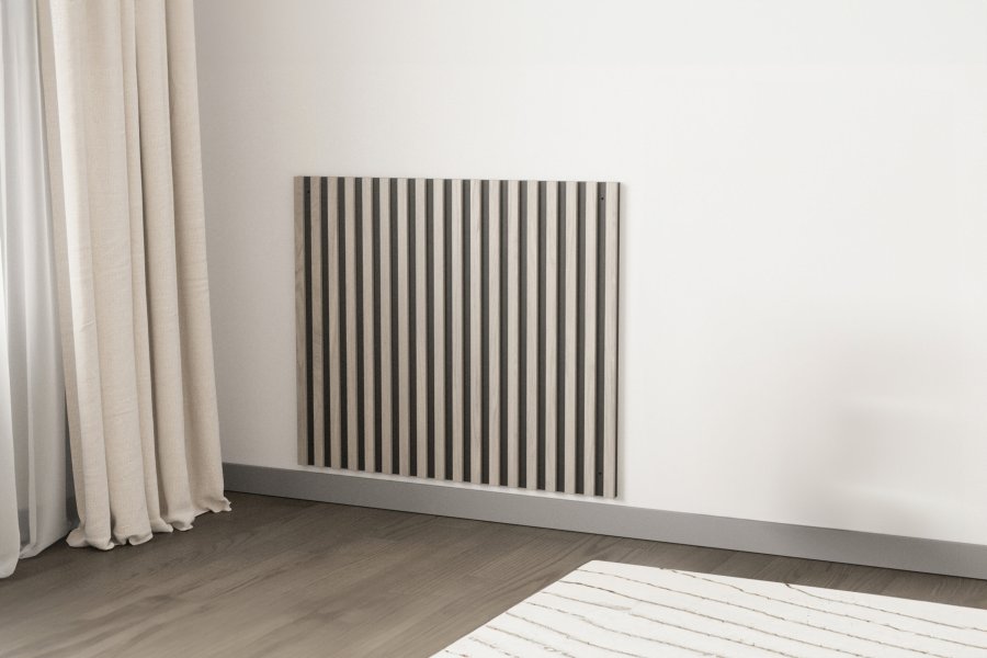 VENTURE DESIGN Pau veggpanel sengegavl - svart/hvitkalket MDF (B94.5xH80xD2.8)