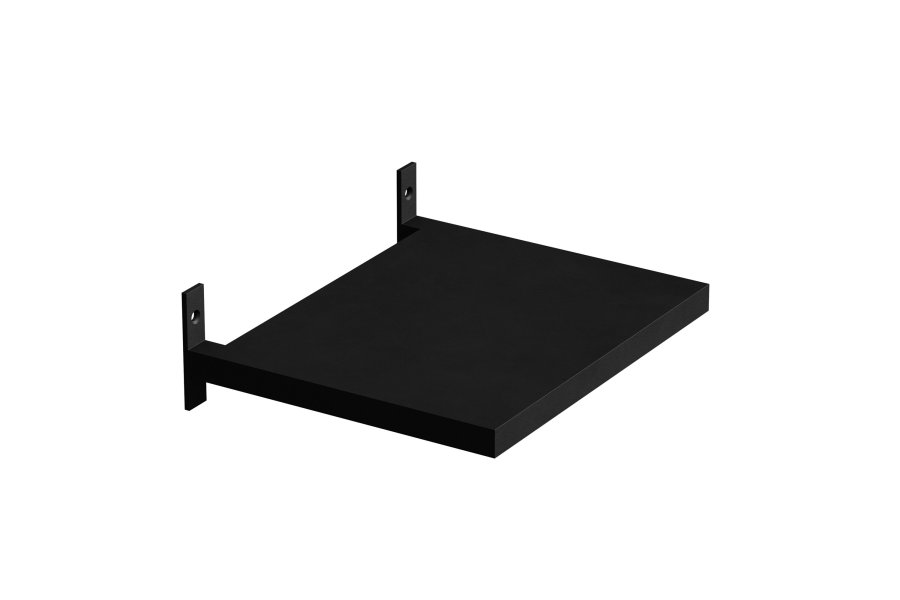 VENTURE DESIGN Avignon veggmontert sidebord, rektangulrt - svart jern (35x30)