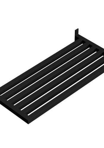 VENTURE DESIGN Nimes skohylle, rektangulr - svart jern (67,3x30x10,5)