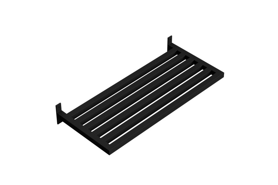 VENTURE DESIGN Nimes skohylle, rektangulr - svart jern (67,3x30x10,5)