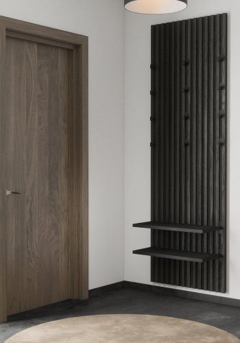 VENTURE DESIGN Nimes skohylle, rektangulr - svart jern (67,3x30x10,5)