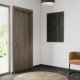 VENTURE DESIGN Nimes vgpanel, rektangulr - mocca/sort melamin MDF (73x3x114)