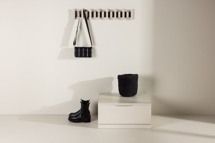 VENTURE DESIGN Nice opbevaringsskuffe, kvadratisk - beige melamin (60x60x29,3cm)