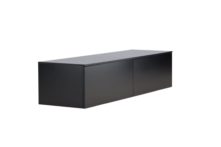 VENTURE DESIGN Frihamn Wandschrank, m. 2 Schubladen – schwarzes MDF