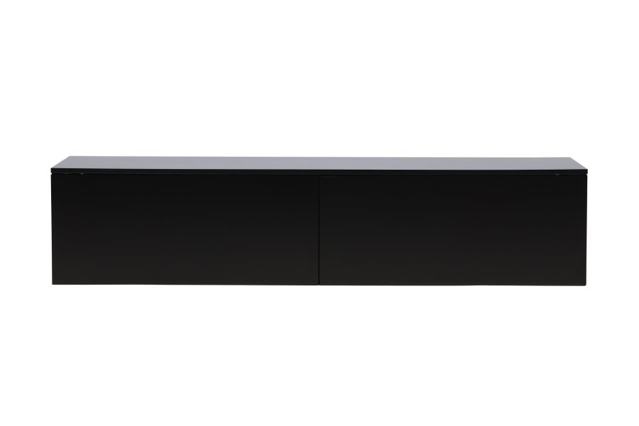 VENTURE DESIGN Frihamn Wandschrank, m. 2 Schubladen – schwarzes MDF