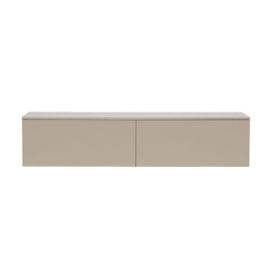 VENTURE DESIGN Frihamn vggskp, med 2 ldor - beige MDF